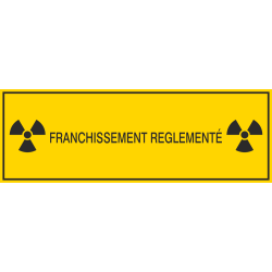 Autocollant Franchissement Réglémenté