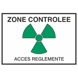 Autocollant Zone Controlée / Accès Réglementé