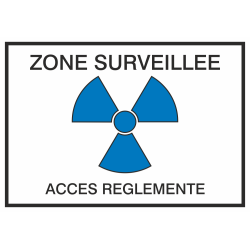 Autocollant Zone Surveillée / Accès Réglementé