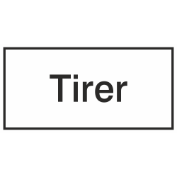 Autocollant Information Tirer