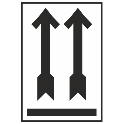 Autocollant Emballage Indication Côté Supérieur