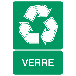 Autocollant Recyclage Verre