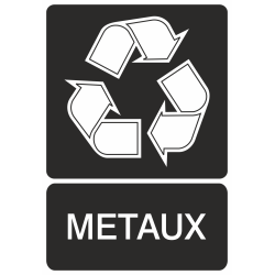 Autocollant Recyclage Metaux