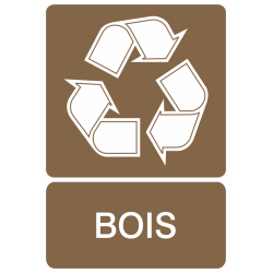 Autocollant Recyclage Bois