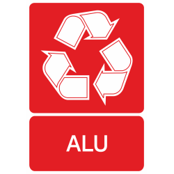 Autocollant Recyclage Aluminium