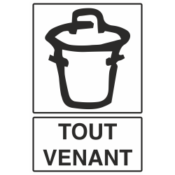 Autocollant Recyclage Tout Venant