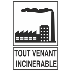 Autocollant Recyclage Incinérable