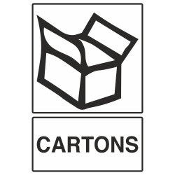 Autocollant Recyclage Cartons