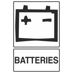 Autocollant Recyclage Batterie