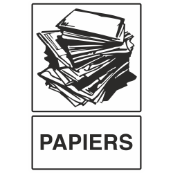 Autocollant Recyclage Papier 1