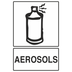 Autocollant Recyclage Aerosols