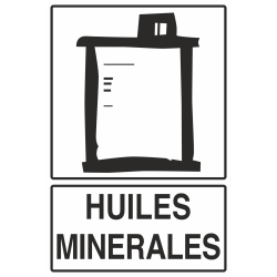 Autocollant Recyclage Huiles Minérales