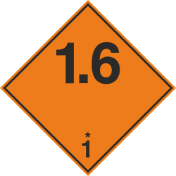 Autocollant Transport Explosif 1.6