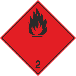 Autocollant Transport Gaz Inflammables 1