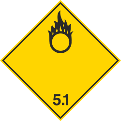 Autocollant Transport Matières Comburantes