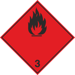 Autocollant Transport Inflammables (substances Liquides Inflammables)