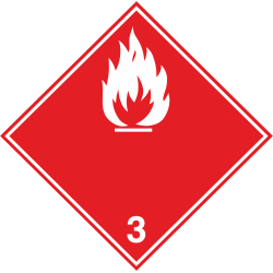 Autocollant Transport Inflammables (substances Liquides Inflammables) 1