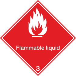 Autocollant Transport Maritime Liquide Combustible