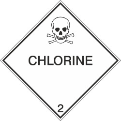 Autocollant Transport Maritime Chlorine