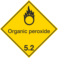 Autocollant Transport Maritime Péroxydes Organiques