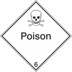 Autocollant Transport Maritime Toxique