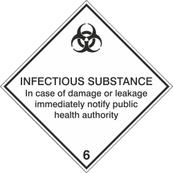 Autocollant Transport Maritime Infectieux