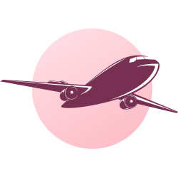 Autocollant Métier Voyage Avion 1