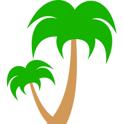 Autocollant Métier Voyage Palmier