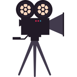 Autocollant Métier Audiovisuel Caméra