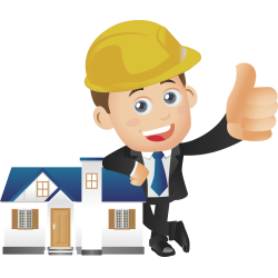 Autocollant Métier Travaux Publics Ingénieur Maison