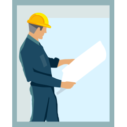 Autocollant Métier Travaux Publics Vitrier