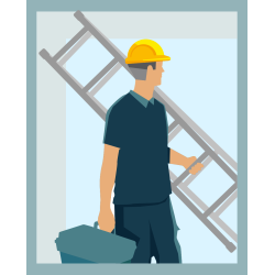 Autocollant Métier Travaux Publics Ouvrier 2