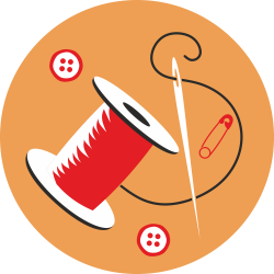 Autocollant Métier Couturier 3