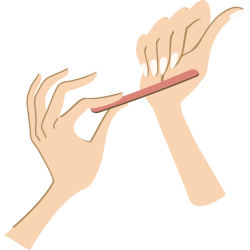 Autocollant Métier Esthétique Lime à Ongle