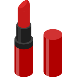 Autocollant Métier Esthétique Rouge à Lèvres