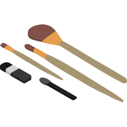 Autocollant Métier Esthétique Pinceaux