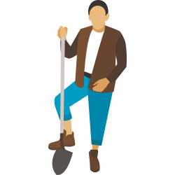 Autocollant Métier Nature Jardinier 3