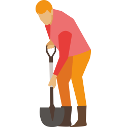 Autocollant Métier Nature Jardinier 6