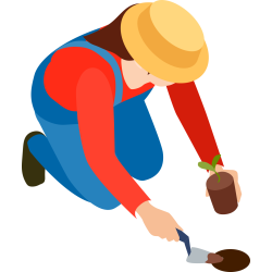 Autocollant Métier Nature Jardinier 10