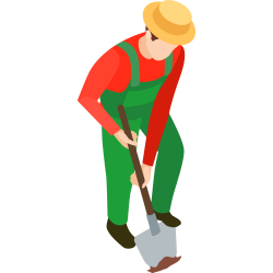 Autocollant Métier Nature Jardinier 11