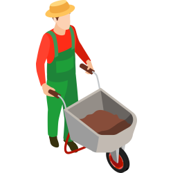 Autocollant Métier Nature Jardinier 12