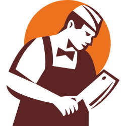 Autocollant Métier Commerçant Boucher 1