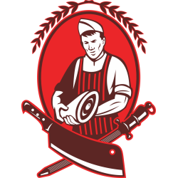 Autocollant Métier Commerçant Boucher 4