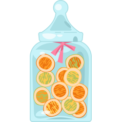 Autocollant Métier Commerçant Confiserie 2