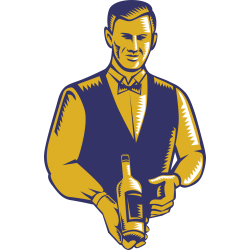 Autocollant Métier Commerçant Caviste 3