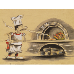 Autocollant Pizza Chef 3
