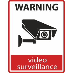Autocollant Logo Video Surveillance