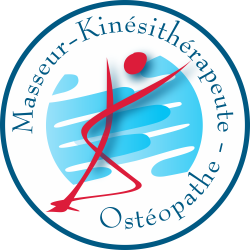 Autocollant Logo Masseur Kiné Ostéopathe