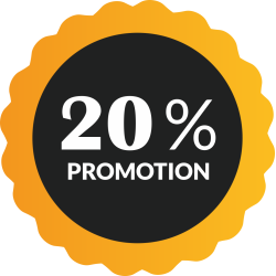 Autocollant Soldes 20% De Promotion