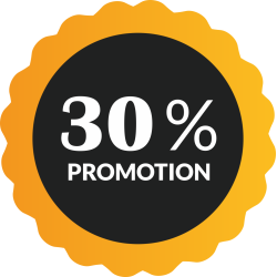 Autocollant Soldes 30% De Promotion